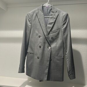 Zara Gray Double Breasted Jacket